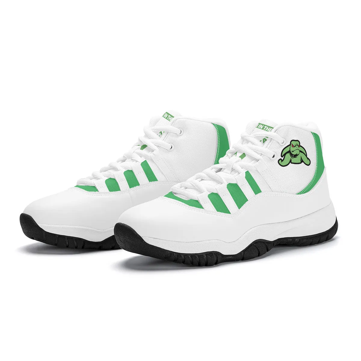 Turtle High Top Air Retro Sneakers - White