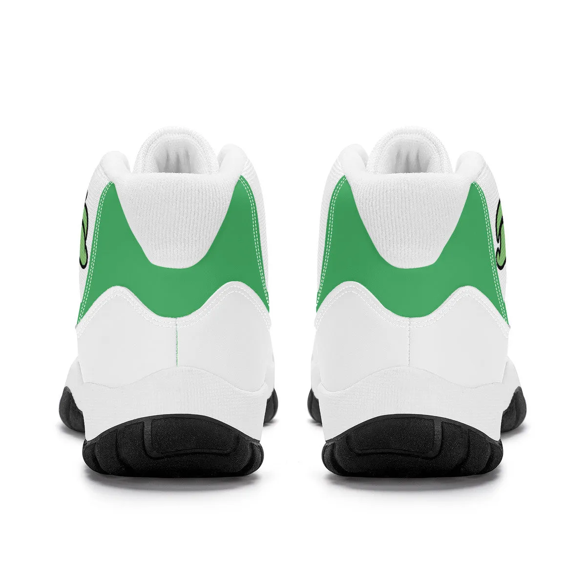 Turtle High Top Air Retro Sneakers - White