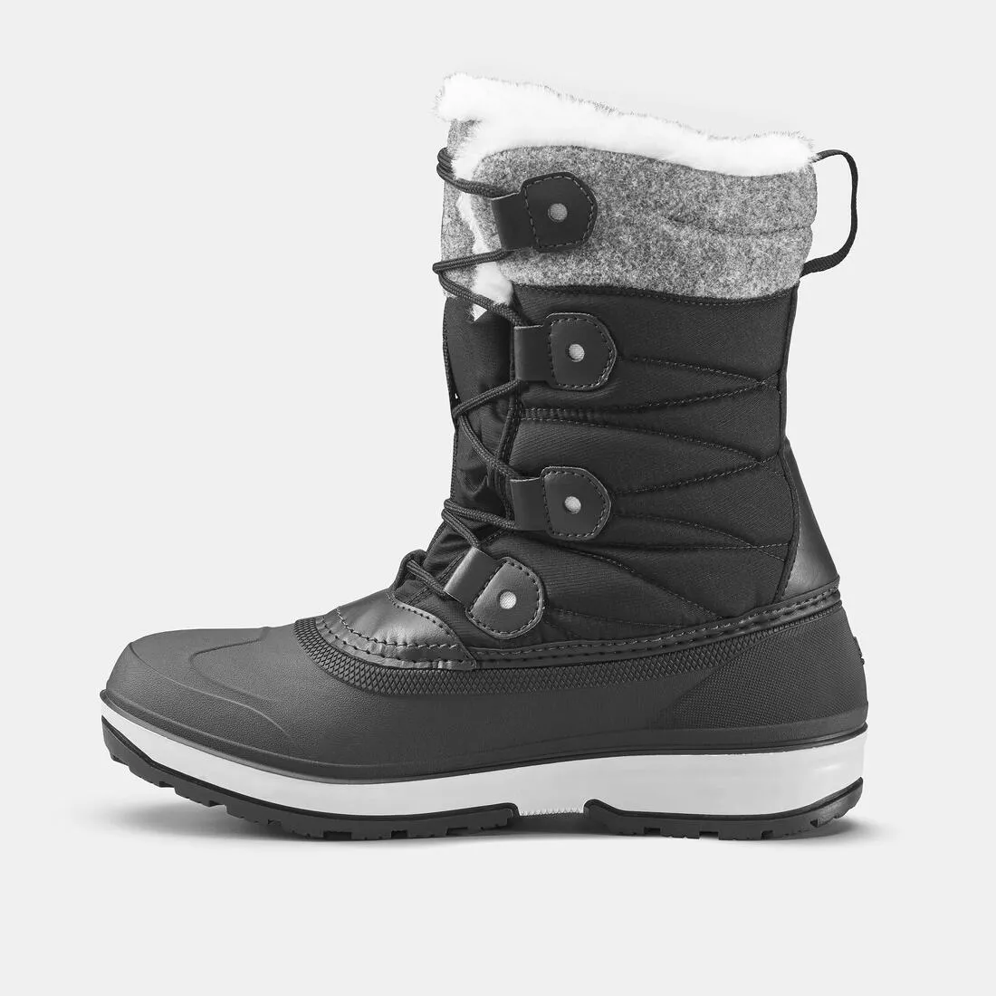 Women's waterproof warm snow boots - SH500 high boot