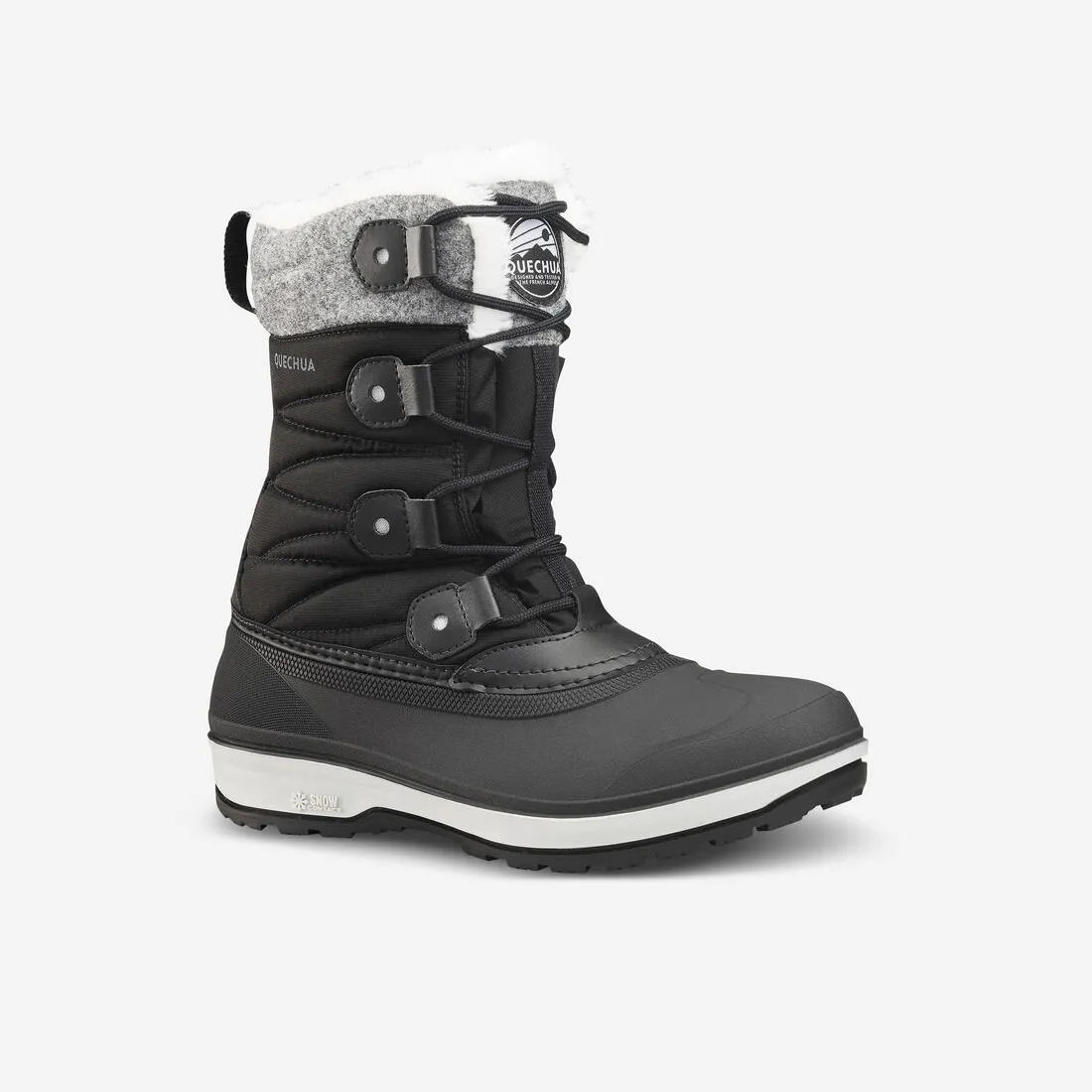 Women's waterproof warm snow boots - SH500 high boot